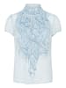 SAINT TROPEZ Langarm - Hemd LiljaSZ Gerade Passform in Cerulean Turtledove Cactus