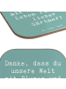 Mr. & Mrs. Panda Tischschoner Spruch Gärtner Dankeschön mit Spruch in Meeresbrise