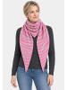 Faera Schal Zebramuster Dreiecksform Spitze Enden in Pink