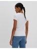 someday. Figurbetontes Rippshirt mit Rundhalsausschnitt in White