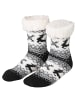 tectake Zweifarbige Socken für die Weihnachtszeit, schwarz/weiß
