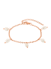Steel_Art Armband mit Perle Jane silberfarben poliert in rosegoldfarben