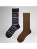 Hudson Socken Playful Ringlet 2-Pack gemustert in Marine