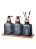 Bathroom Solutions Badezimmer-Set mit Diffusor und Tablett REN in Blau, (B) 7 x (H) 13 x (L) 7 cm