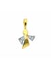 Adeliás Damen 333 Gold Anhänger Engel mit Zirkonia in gold