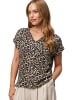 Zero  Bluse mit Leo-Muster in NatureBlack