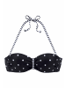 S. Oliver Bügel-Bandeau-Bikini-Top in schwarz-weiß