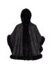 fraully Poncho in Schwarz