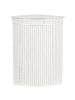 Beliani Wäschekörbe BADULLA in Weiß - (W) 42 x (H) 60 x (L) 35 cm