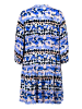 Betty Barclay Stufenkleid mit 3/4 Arm in Blau/Beige