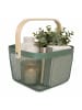 relaxdays Aufbewahrungskorb in Mint - (B)26x (H)17,5 x (T)24,5 cm