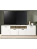 Inn.Furn TV-Lowboard weiß, Glod 190 cm, TV-Unterteil mit 3D-Struktur