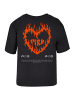 F4NT4STIC Ladies Everyday Tee Valentines Streetwear in schwarz