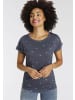 Kangaroos Print-Shirt in blau