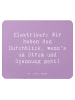 Mr. & Mrs. Panda Mauspad Spruch Elektriker Durchblick mit Spruch in Lavendeltraum