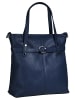 Cluty Shopper echt Leder in blau