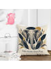 Mr. & Mrs. Panda Sofa Kissen Elefant zeitlos Design mit Spruch in Weiß