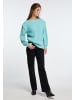 IZIA Damen Grobstrick Pullover in Blau