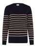 SAINT TROPEZ Strickpullover MilaSZ Gerade Passform in NightSky Atmos Stripe