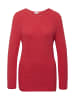 GOLDNER Kurzgröße:  Figurschmeichelnder Baumwoll-Pullover in rot