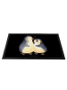 Mr. & Mrs. Panda Schmutzmatte Pinguin umarmen ohne Spruch in Schwarz