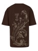 DEF DEF Lange T-Shirts in chocolate brown washed