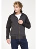 PLUS EIGHTEEN Sweatjacke in Schwarz Melange