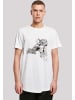 F4NT4STIC Long Cut T-Shirt Marvel Avengers Iron Man Mono Line in weiß