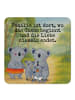 Mr. & Mrs. Panda Tischuntersetzer Koala Familie Design mit Spruch in Weiß