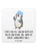 Mr. & Mrs. Panda Untersetzer Pinguin Duschen mit Spruch in Weiß
