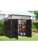VCM  Metall Gerätehaus 249x231 Gartenhaus Flügeltür in Anthrazit