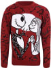 Nightmare Before Christmas Pullover "Jack And Sally Jumper" in Rot