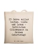 Mr. & Mrs. Panda Schultasche Spruch 23. Geburtstag mit Spruch in Creme