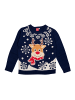 United Labels Winterpullover Rentier Strick Pullover Ugly Sweater in blau