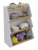 VCM  Holz Kinderregal Bücherregal Kinder Regal Malusa in Weiß / Honig-Eiche