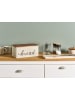Beliani Schachtel GOURMANDISE in Beige/Braun - (W) 30 x (H) 16 x (L) 17 cm