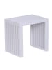 relaxdays Sitzbank in Weiß - (B)45 x (H)43 x (T)33 cm