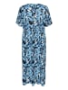 Kaffe Kleid KAjessi Loose fit in Blue Graphic Flower
