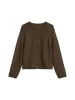 Marc O'Polo Cardigan oversized in Burnt Coffee Melange