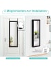 COSTWAY Schmuckschrank mit Spiegel in Schwarz