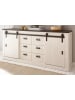 Furn.Design Esszimmer-Set weiß Pinie, anthrazit, 3-teilig mit Buffet, Esstisch, Sideboard