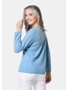GOLDNER Feinstrickshirt mit U-Boot-Ausschnitt in pazifikblau
