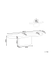 Beliani Couchtisch CONZA in Schwarz - (W) 120 x (H) 34 x (L) 57 cm
