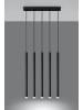 Licht-Erlebnisse Pendelleuchte EEK E (B)2.5 x (L)45 x (T)100 cm in Schwarz