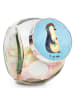 Mr. & Mrs. Panda Bonbonglas Pinguin Blumen ohne Spruch in Eisblau