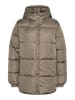 Pieces Wattierte Jacke in Morel