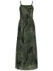 Cloud5ive Cloud5ive 2-Layered Maxi-Dress Tropical Print in green