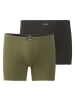 Götzburg Boxershort 2er Pack in Olive/Schwarz