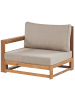 Beliani 3-tlg Sitzgruppe TIMOR in Braun/Grau/Beige