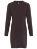 Tamaris Strickkleid in dunkelbraun mélange